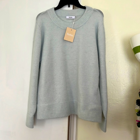 StyleIn Essie Alpaca Mint Blue Sweater - Picture 2 of 8